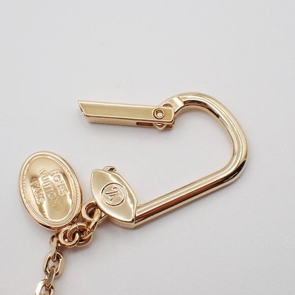 LOUIS VUITTON Logo Bijoux Sac Surprise Bag Charm Red Gold - Picture 9 of 14